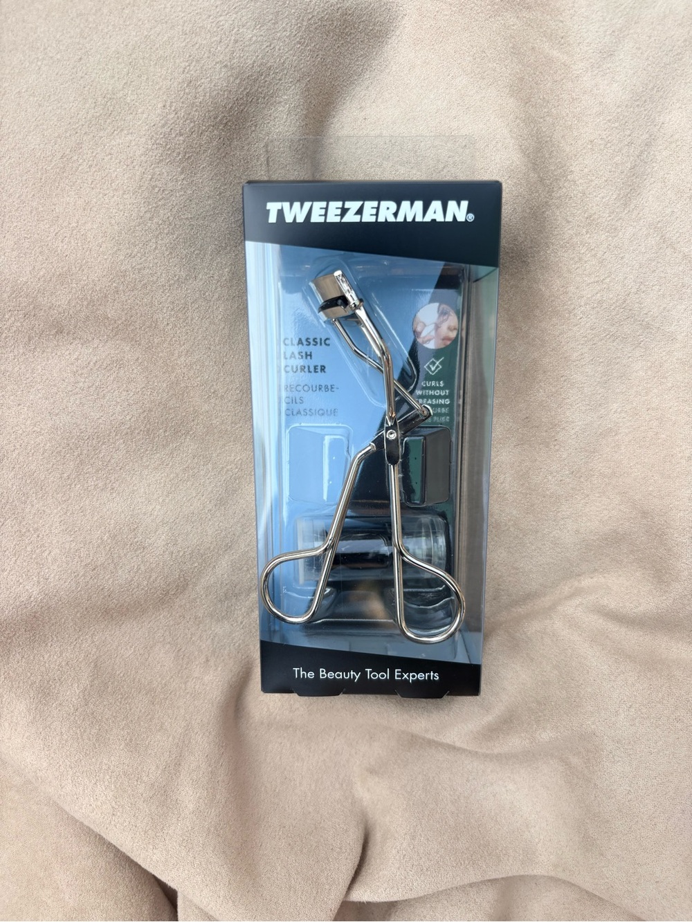 💄Tweezerman Classic Lash Curler with refills no creasing - Silver